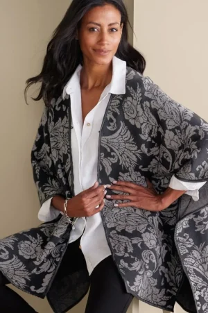 Rian Jacquard Ruana<Soft Surroundings Sale