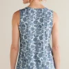 Roxie Printed Pointelle Tank<Soft Surroundings Discount