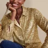 Sancerre Sequin Shirt<Soft Surroundings Outlet
