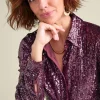 Sancerre Sequin Shirt<Soft Surroundings Outlet