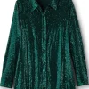 Sancerre Sequin Shirt<Soft Surroundings Outlet