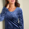 Santiago Embossed Velvet Dress<Soft Surroundings Sale