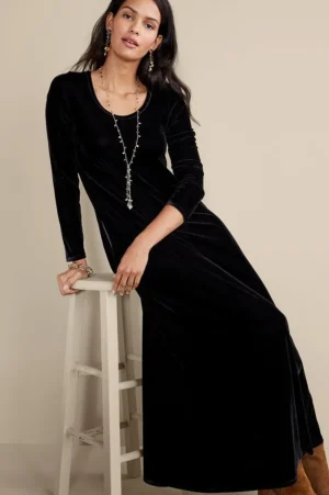 Santiago Stretch Velvet Dress<Soft Surroundings Hot