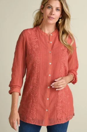 Serafine Embroidered Tunic<Soft Surroundings Sale