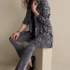 Sibyl Cashmere Printed Cardigan<Soft Surroundings Best