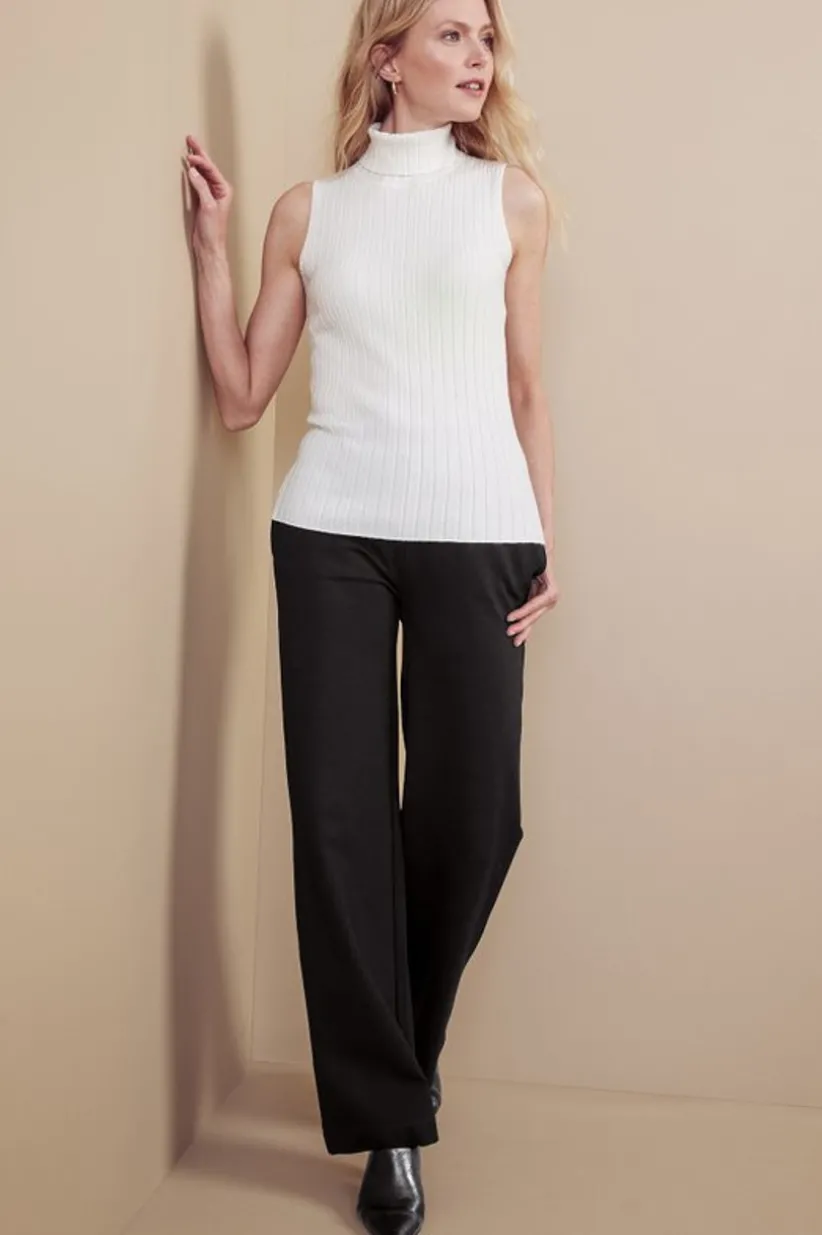 Soft Essential Ponte Wide Leg Pants<Soft Surroundings Fashion