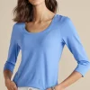 Soft Essential Supima 3/4 Sleeve Tee I<Soft Surroundings Outlet