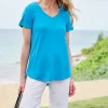 Soft Essential Supima Isabel Short Sleeve Tunic<Soft Surroundings Best