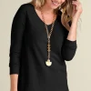 Soft Essential Supima Isabel Long Sleeve Tunic<Soft Surroundings Outlet
