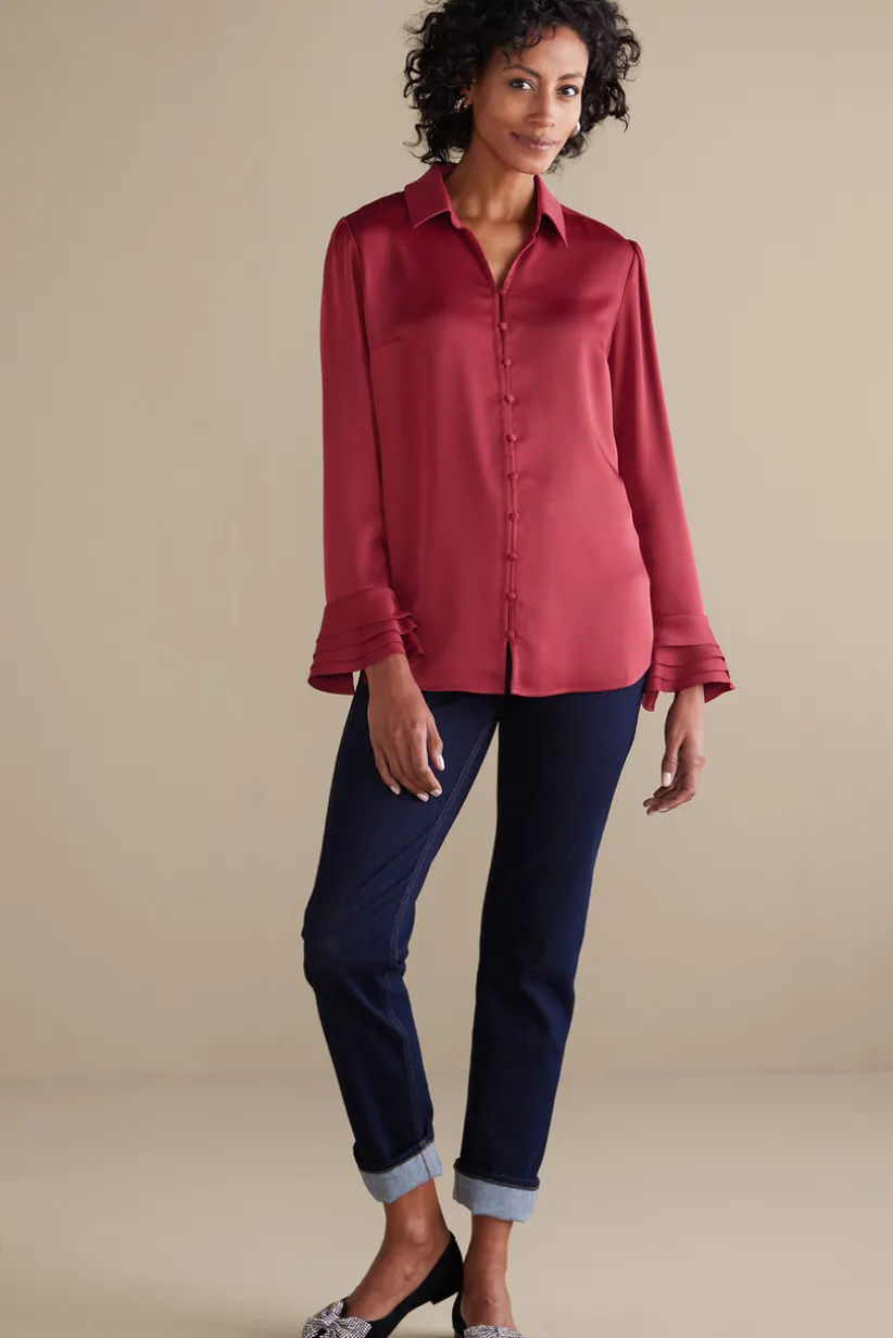 Sonnet Blouse<Soft Surroundings Fashion