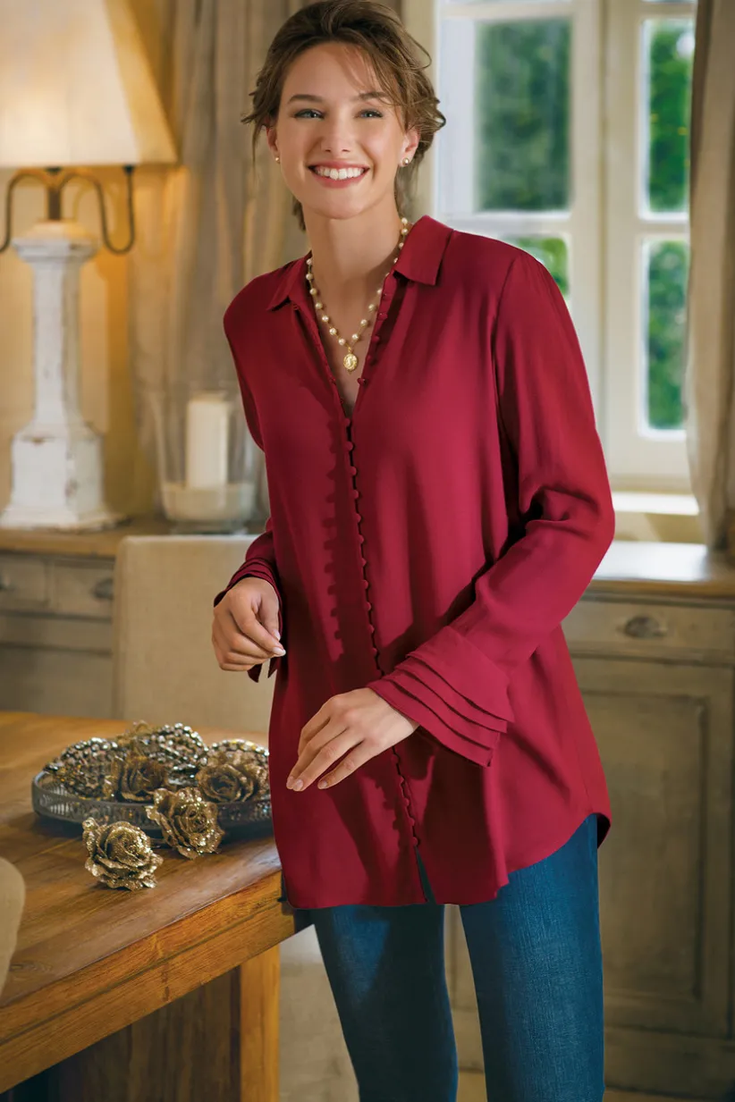 Sonnet Blouse<Soft Surroundings Fashion