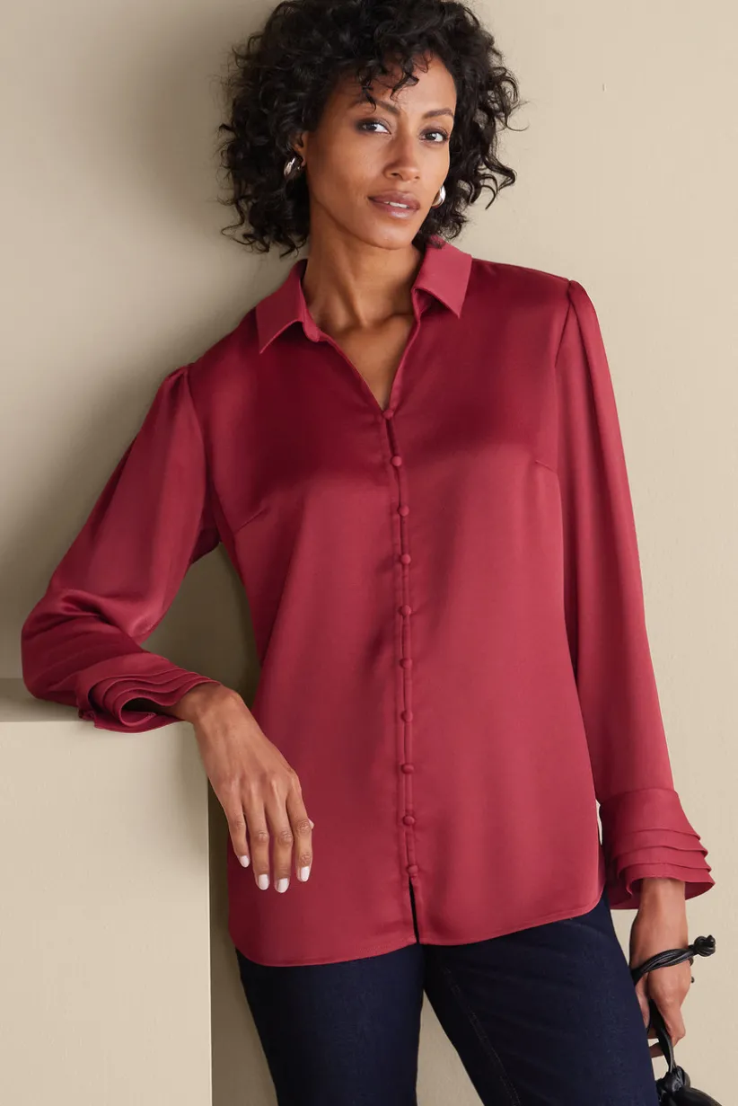 Sonnet Blouse<Soft Surroundings Fashion