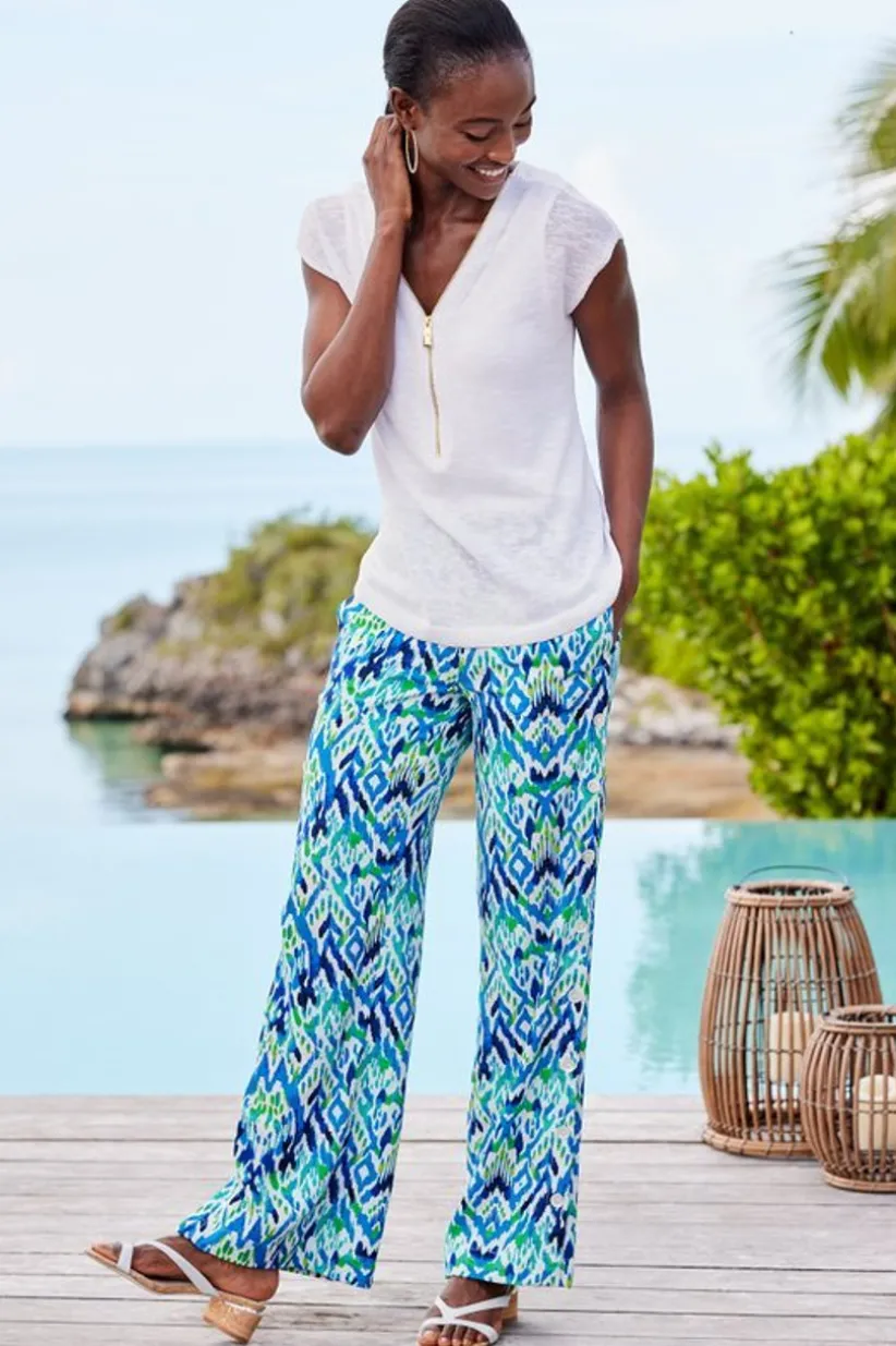 Sonoma Linen Blend Wide Leg Pants<Soft Surroundings Fashion