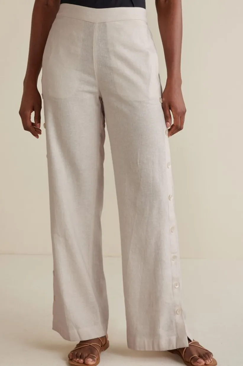 Sonoma Linen Blend Wide Leg Pants<Soft Surroundings Fashion