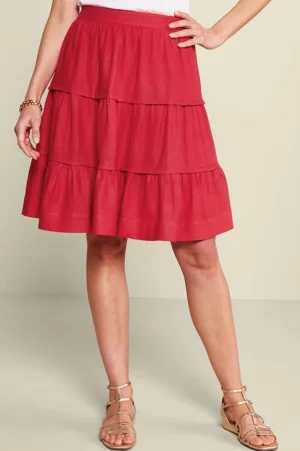 Talisa Linen Blend Skirt<Soft Surroundings Outlet