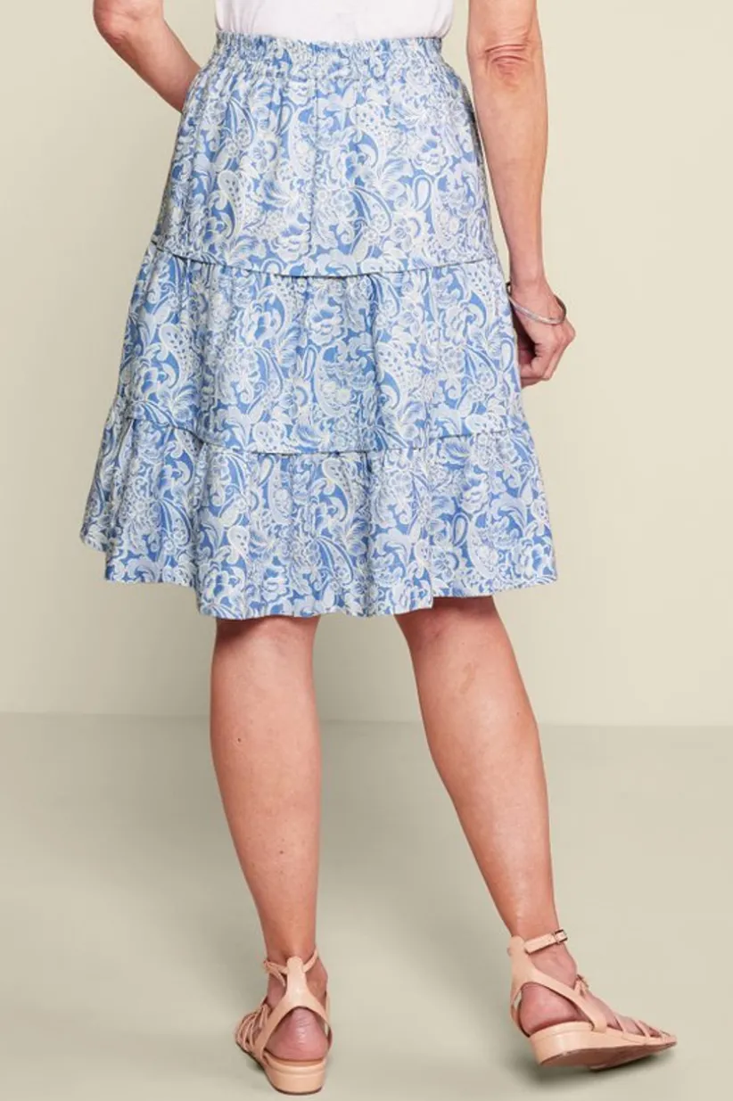 Talisa Linen Blend Skirt<Soft Surroundings Outlet