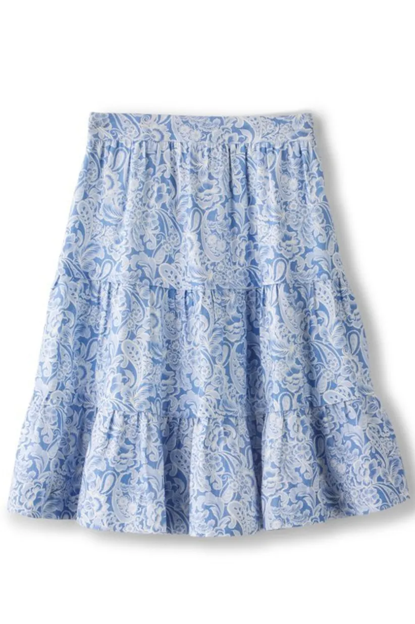 Talisa Linen Blend Skirt<Soft Surroundings Outlet