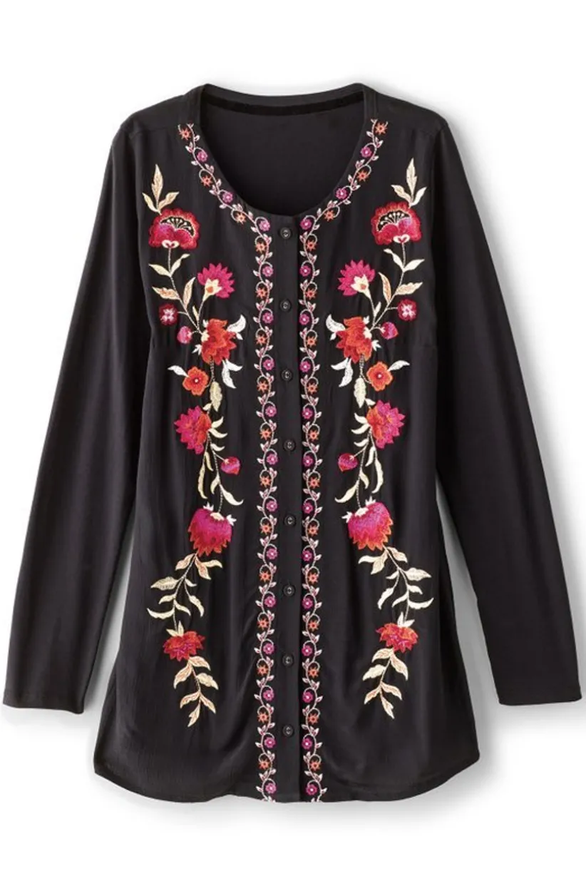 Talulla Embroidered Tunic<Soft Surroundings Best