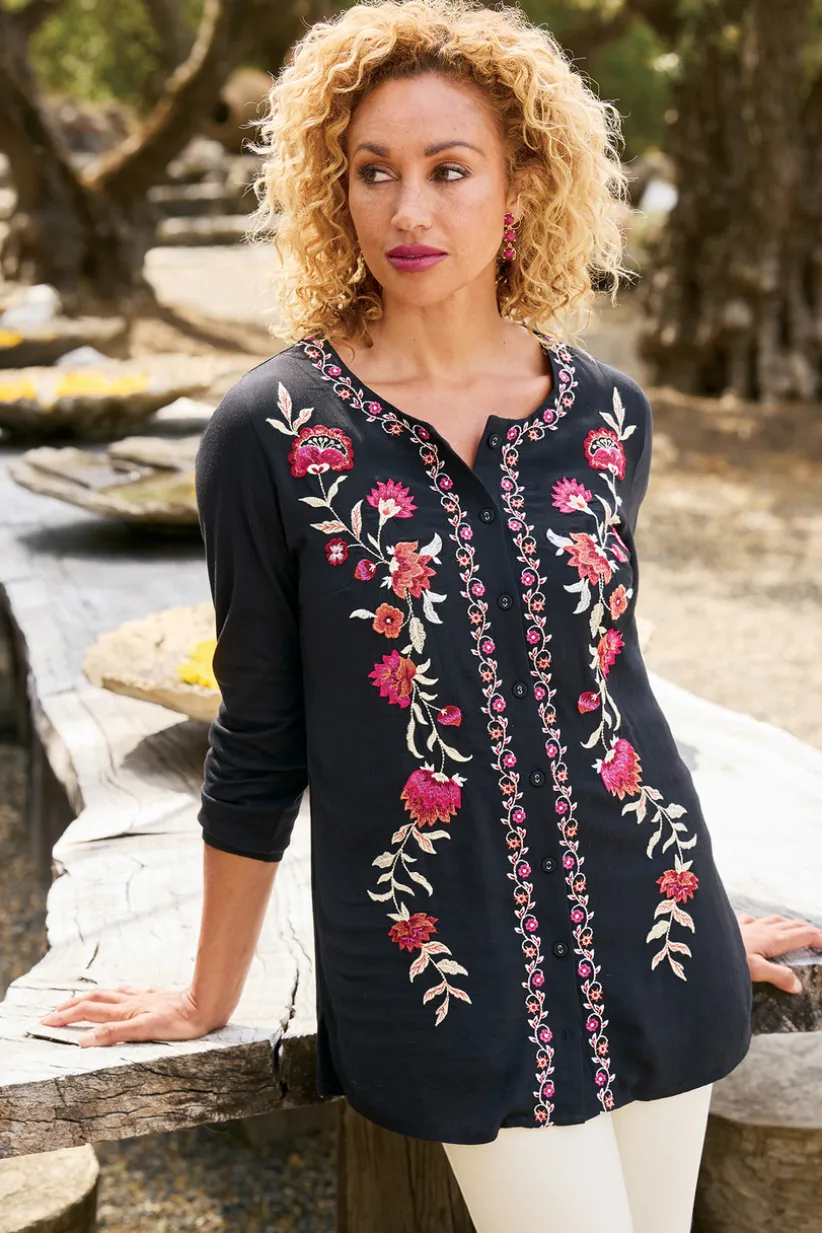 Talulla Embroidered Tunic<Soft Surroundings Best