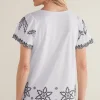 Teres Embroidered Tee<Soft Surroundings Fashion