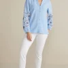 Titania Embroidered Top<Soft Surroundings Outlet