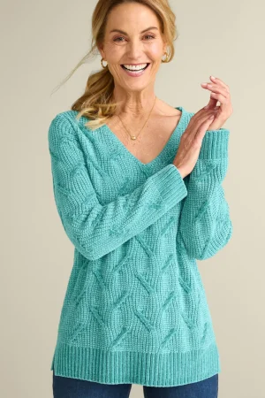 Trina Chenille Sweater<Soft Surroundings Hot