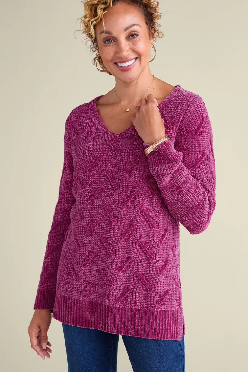 Trina Chenille Sweater<Soft Surroundings Hot