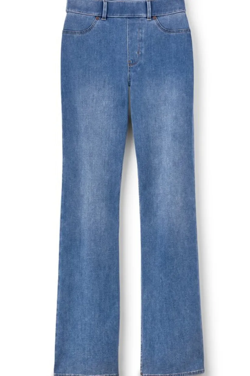 Ultimate Denim Pull-On Bootcut Jeans<Soft Surroundings Clearance