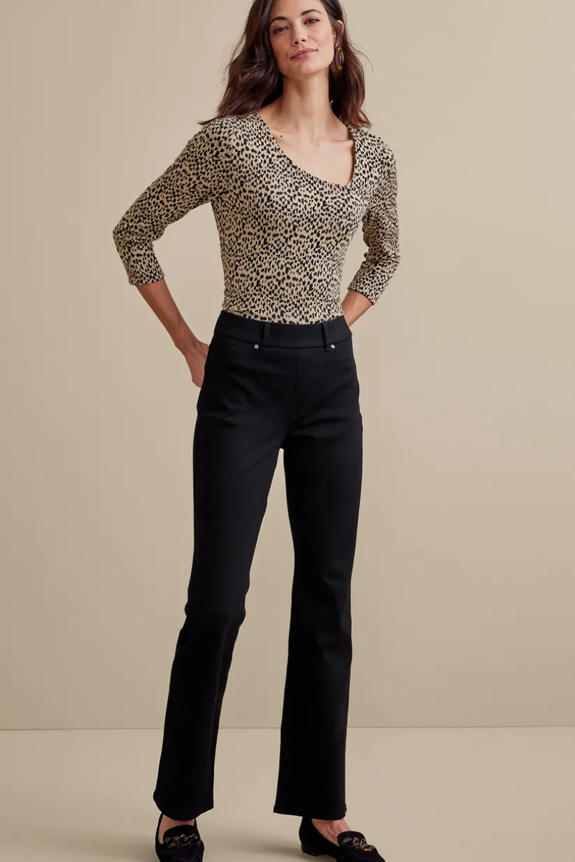 Ultimate Denim Pull-On Bootcut Jeans<Soft Surroundings Clearance