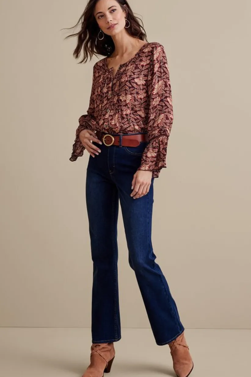 Ultimate Denim Pull-On Bootcut Jeans<Soft Surroundings Clearance