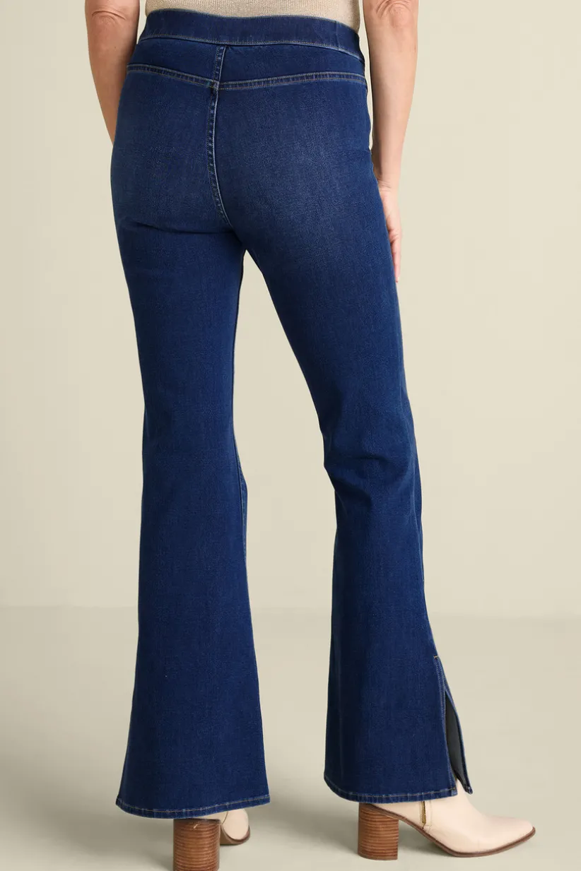 Ultimate Denim Slit Hem Flare Jeans<Soft Surroundings Online