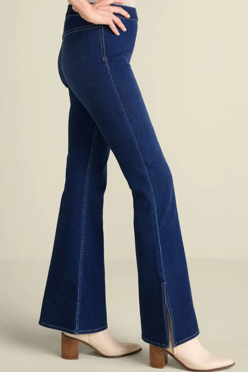 Ultimate Denim Slit Hem Flare Jeans<Soft Surroundings Online