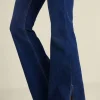 Ultimate Denim Slit Hem Flare Jeans<Soft Surroundings Online