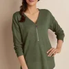 Valentina Zip Sweater<Soft Surroundings Discount