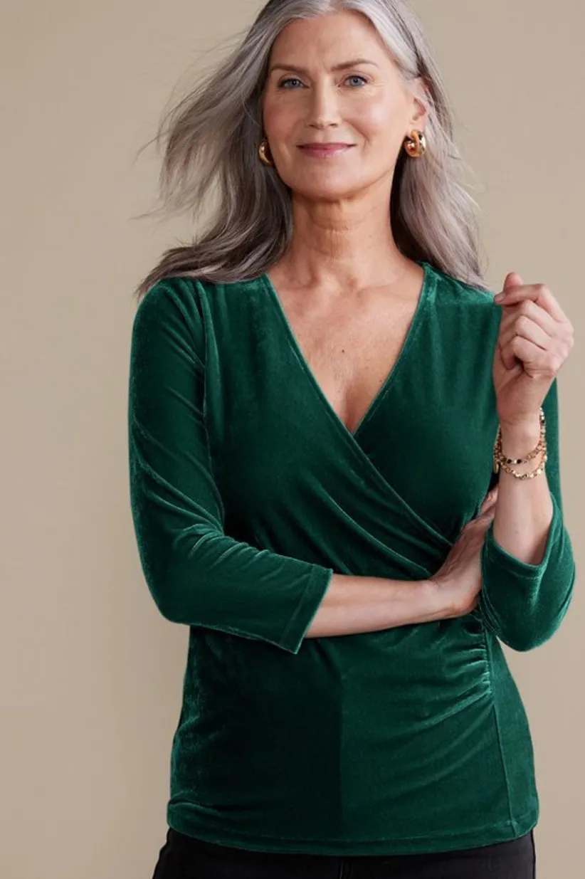 Velvet Alyssa Knit Top<Soft Surroundings Fashion