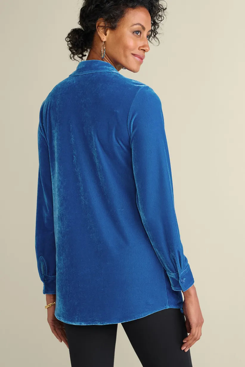 Velvet Boyfriend Tunic Shirt<Soft Surroundings Discount