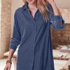 Velvet Boyfriend Tunic Shirt<Soft Surroundings Discount