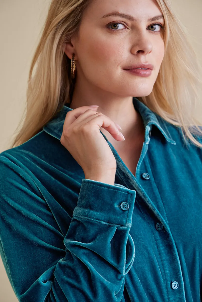 Velvet Boyfriend Tunic Shirt<Soft Surroundings Discount