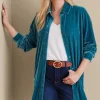 Velvet Boyfriend Tunic Shirt<Soft Surroundings Discount