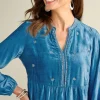 Verna Embellished Velvet Tunic<Soft Surroundings Clearance