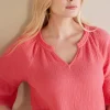 Vinka Gauze Pullover<Soft Surroundings Hot