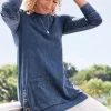 Washed Make It Snappy Pullover<Soft Surroundings Clearance