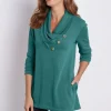 Westminster Tunic Sweatshirt<Soft Surroundings Clearance