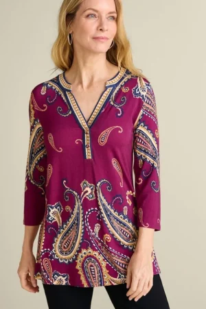Zennia Printed Tunic<Soft Surroundings Sale